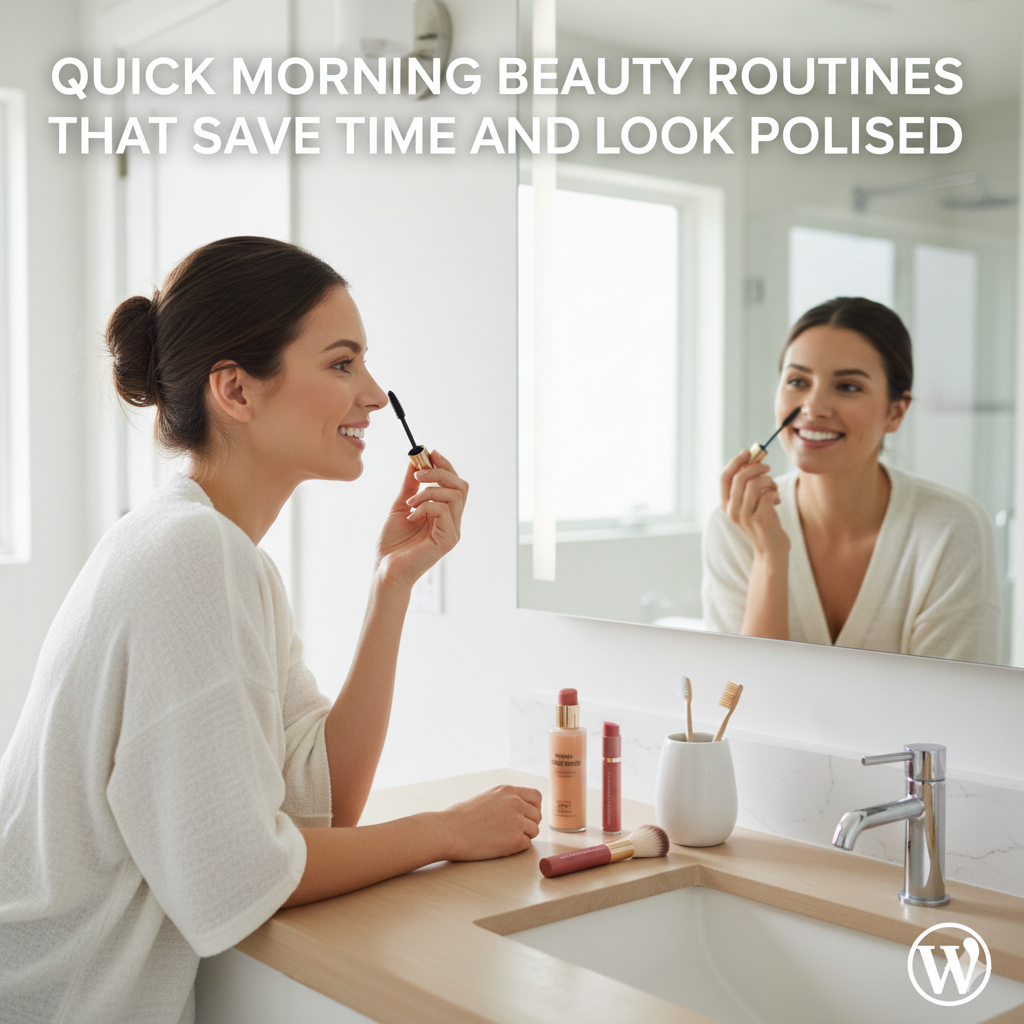 Quick morning beauty routines that save time and look polished